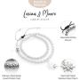 Friendship Bracelet - Double Wrap Around Beaded Bracelet with Inspirationally Engraved North Star Charm - Christmas, Birthday or Special Graduation Gifts for Girls, BFFs and Women