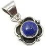 SilverStarJewel 925 Sterling Silver 7 x 7 mm Lapis Lazuli Pendant 2.3 cm Handmade Gift SilverStarJewel 925 Sterling Silver 7 x 7 mm Lapis Lazuli Pendant 2.3 cm Handmade Gift