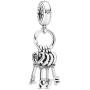 Pandora Jewelry Keys of Love Dangle Crystal and Cubic Zirconia Charm in Sterling Silver