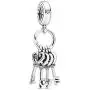 Pandora Jewelry Keys of Love Dangle Crystal and Cubic Zirconia Charm in Sterling Silver Pandora Jewelry Keys of Love Dangle Crystal and Cubic Zirconia Charm in Sterling Silver