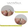 VACRONA Evil Eye Huggie Hoop Earrings for Women 18k Gold Plated Heart Pendant Huggie Earrings Tiny Huggy Hoop Earrings Cute Hoop Sleeper Earrings Gifts for Her