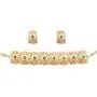 Touchstone Indian Bollywood Gorgeous Intricate Workmanship Mughal White Colorful Rhinestone Crystal Wedding Designer Jewelry Choker Necklace Set in Gold and Silver Tone for Women. Touchstone Indian Bollywood Gorgeous Intricate Workmanship Mughal White Colorful Rhinestone Crystal Wedding Designer Jewelry Choker Necklace Set in Gold and Silver Tone for Women.