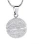 mingkejw Urn Necklace Basketball Cremation Jewelry for Ashes Pendant Keepsake Memorial Necklace for Women Men