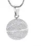 mingkejw Urn Necklace Basketball Cremation Jewelry for Ashes Pendant Keepsake Memorial Necklace for Women Men