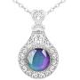 Jude Jewelers Round Shape Color Changing Mood Indicator Statement Party Pendant Necklace