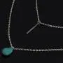 CanB Boho Turquoise Layered Necklaces Chain Pendant Jewelry for Women Girls (Silver) CanB Boho Turquoise Layered Necklaces Chain Pendant Jewelry for Women Girls (Silver)