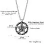 PROSTEEL Stainless Steel Tetragrammaton Pentacle Necklace, Eliphas Levis Pentagram, Men Women Amulet Statement Jewelry, Wiccan Magical Star Satanism Pendant Necklace, Come Gift Box