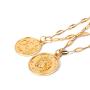 Bohend Fashion Layered Bracelets Gold Coins Adjustable Hand Chain Multilayered Metallic Bracelet Jewelry for Women and Girls (coin)