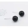 Crystalline Azuria Black Crystal Simulated Pearls Set Strand Necklace 18'' Stud Earrings 18 ct White Gold Plated for Women Crystalline Azuria Black Crystal Simulated Pearls Set Strand Necklace 18'' Stud Earrings 18 ct White Gold Plated for Women