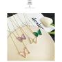 GOODYRZJ Butterfly Necklace, Dainty Cute Gold Plated Butterfly Necklaces for Women Teen Girls Adjustable Layering Necklaces Butterfly Chain Choker Jewelry Pendant Sets