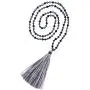 KELITCH Round Matte Ore Crystal Beaded Necklace Handmade Colorful Long Tassel Pendant Necklace KELITCH Round Matte Ore Crystal Beaded Necklace Handmade Colorful Long Tassel Pendant Necklace