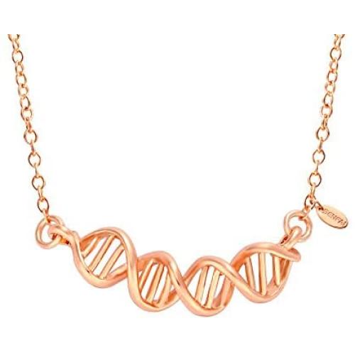SENFAI DNA Chemical Formulas Symbol Charm Pendant Necklace 18''