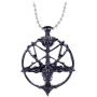 Vintage Sheep Head Skull Pendant Necklace, AILUOR Fashion Women Mens Stainless Steel Round Rams Goat Head Argali Necklace Jewelry