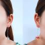 DAMLENG Funny Cute Acrylic Resin Simulation Fish in Bag Dangle Earrings Unique Asymmetry Lightweight Goldfish Dangle Drop Earrings Jewelry Gift for Girls Women