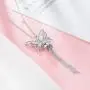 LUHE Butterfly Necklace Sterling Silver Long Fringe Tassel Butterfly Jewelry for Women Girls, Romantic Anniversary Birthday Gifts for Her