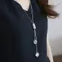 Amvie Long Necklace for Women Girls Sweater Chain Statement Necklace Choker Adjustable Elegant Jewelry Accessories Dressy Collocation Winter Evening Party Wedding (Style-A) Amvie Long Necklace for Women Girls Sweater Chain Statement Necklace Choker Adjustable Elegant Jewelry Accessories Dressy Collocation Winter Evening Party Wedding (Style-A)