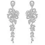 Scarlvambo Womens Fashion Cubic Zirconia Chandelier Bow Tassel Pierced Dangle Wedding Earrings Silver-Tone Clear Scarlvambo Womens Fashion Cubic Zirconia Chandelier Bow Tassel Pierced Dangle Wedding Earrings Silver-Tone Clear
