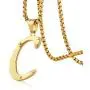 HZMAN Mens Stainless Steel Alphabet Initial Letters Pendant Necklace 2 Colors Gold Silve from A-Z HZMAN Mens Stainless Steel Alphabet Initial Letters Pendant Necklace 2 Colors Gold Silve from A-Z