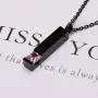 Fanery Sue Personalized Custom Cremation Necklace Urn for Ashes Keepsake Memorial Bar Pendant Jewelry - 316L Titanium Steel Fanery Sue Personalized Custom Cremation Necklace Urn for Ashes Keepsake Memorial Bar Pendant Jewelry - 316L Titanium Steel