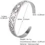 VASSAGO Nordic Viking Triskele Symbol Irish Trinity Celtic Knot Cuff Bracelet Stainless Steel Bangle Vintage Amulet Jewelry Gifts for Men Women Teens VASSAGO Nordic Viking Triskele Symbol Irish Trinity Celtic Knot Cuff Bracelet Stainless Steel Bangle Vintage Amulet Jewelry Gifts for Men Women Teens