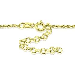 Michael Zweig 925 Sterling Silver Necklace for Women - Diamond Cut Sterling Silver Rope Chain Necklace | Adjustable Length 15-22 in, 1.15 mm Thickness with Spring Ring, Italy Tag