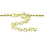 Michael Zweig 925 Sterling Silver Necklace for Women - Diamond Cut Sterling Silver Rope Chain Necklace | Adjustable Length 15-22 in, 1.15 mm Thickness with Spring Ring, Italy Tag