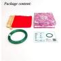 HSUMING Jade Bangle Bracelets for Women, Classical Chinese Style Ink Green Agate Jade Bangles