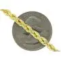 Nuragold 14k Yellow Gold 4mm Rope Chain Diamond Cut Pendant Necklace, Mens Womens Lobster Lock 20'' 22'' 24'' 26'' 28'' 30'' Nuragold 14k Yellow Gold 4mm Rope Chain Diamond Cut Pendant Necklace, Mens Womens Lobster Lock 20'' 22'' 24'' 26'' 28'' 30''