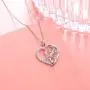 S925 Sterling Silver Heart Love Jewelry Pendant Necklace for Women Mom Girl S925 Sterling Silver Heart Love Jewelry Pendant Necklace for Women Mom Girl