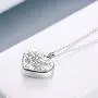 POPKIMI Urns for Human Ashes Sterling Silver Urn Necklace Cremation Jewelry Memorial Pendant with Fill Kit