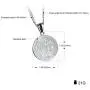 TENGYI 18K Gold Plated Stainless Steel St Saint Benedict Medal Pendant with 24 Inch Chain Necklace TENGYI 18K Gold Plated Stainless Steel St Saint Benedict Medal Pendant with 24 Inch Chain Necklace