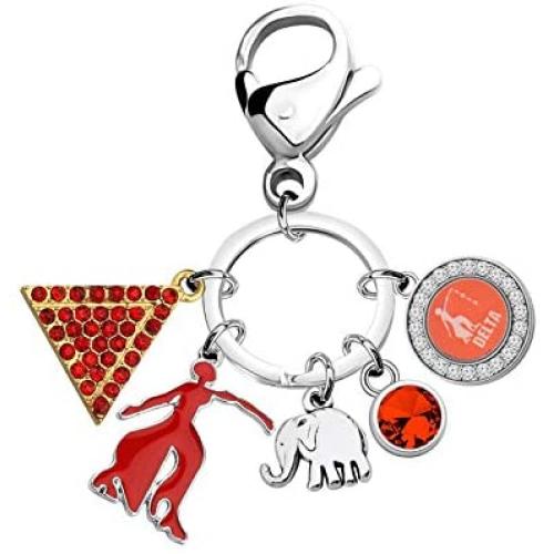 UJIMS DST Sorority Paraphernalia Jewelry Funny Sisterhood Keychain Sorors Make The Best Of Friend Gift for Her Greek Inspired Sorority Gift