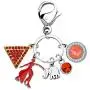 UJIMS DST Sorority Paraphernalia Jewelry Funny Sisterhood Keychain Sorors Make The Best Of Friend Gift for Her Greek Inspired Sorority Gift