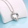 IEFRICH Gifts for Women Jewelry, Cubic Zirconia Birthstone Crystal Love Heart Pendant Necklace Gifts for Mom Wife Girlfriend Birthday Anniversary Mothers Day Valentines