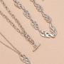 tenghong2021 Hip Hop Flame Choker Necklaces Streetwear Punk Style Flame Layered Pendant Necklace Cool Rock Clavicle Chain Necklace Jewelry Accessories for Hip Hop Male Female Lovers