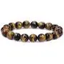 Amandastone Gem Semi Precious Gemstone 10mm Round Crystal Beads Stretch Bracelet 7 Inch Unisex