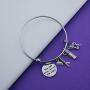 Eigso Hairdresser Bracelet Keychain She Left Beauty Wherever She Went Hair Stylist Bracelet Keychain Graduation Gift for Hairdresser Appreciation Employee Gift