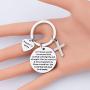 BAUNA Pastors Wife Gifts Pastors Wife Appreciation Gifts She is a Comfort and Encouragement to Those Around Her Keychain Ministers Wife Jewelry
