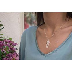 Sterling Silver Dream Catcher Necklace for Girls Women with 16'' Chain, Inspirational Jewelry Gift Boxed