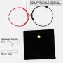925 Sterling Silver Mutual Attraction Rope Braided Couple Distance Bracelets Vows of Eternal Love Charm Pendants with Magnetic Bells 2 PCS Gift Jewelry Set for Women Men