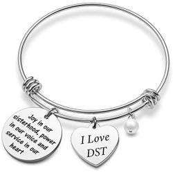 G-Ahora Delta Sigma Theta Sorority Bracelet I Love DST Jewelry Greek Sorority Gift Delta Sigma Theta Sorority Jewelry