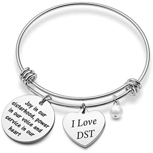 G-Ahora Delta Sigma Theta Sorority Bracelet I Love DST Jewelry Greek Sorority Gift Delta Sigma Theta Sorority Jewelry