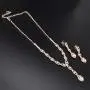 UDORA Crystal Necklace Earrings Jewelry Sets for Bridesmaid Bridal Wedding Party