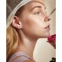 CZ Stud Earrings 925 Sterling Silver 18K Gold Plated Round Cubic Zirconia Hypoallergenic Set