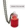 ApinJe Detachable Steampunk Skull Pendant Glass Bottle Necklace Skeleton Spider Hallowenn Decoration Costume Jewelry