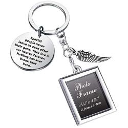 WSNANG Memorial Keychain Sympathy Gift for Loss Remembrance Loved One Special People  Live in Our Hearts Forever Keychain in Memory of Loved One Jewelry