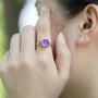 MOJO JEWELRY Handmade Unique Antique 925 Sterling Silver Adjustable Mood Ring