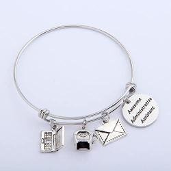 SEIRAA Administrative Assistant Bracelet Secretary Gift Office Worker Expanded Bracelet Admin Gift for Her
