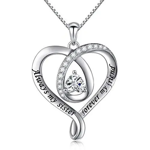 925 Sterling Silver Jewelry Engraved Love Heart Pendant Necklace Gift for Women Girls Mum 925 Sterling Silver Jewelry Engraved Love Heart Pendant Necklace Gift for Women Girls Mum