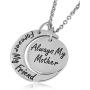 Mom & Daughter Necklace Set for 2 - Always My Mother/Daughter Forever My Friend Unique Mom/Daughter Matching Moon Pendant Necklaces, Jewelry Gifts for Best Mom Ever